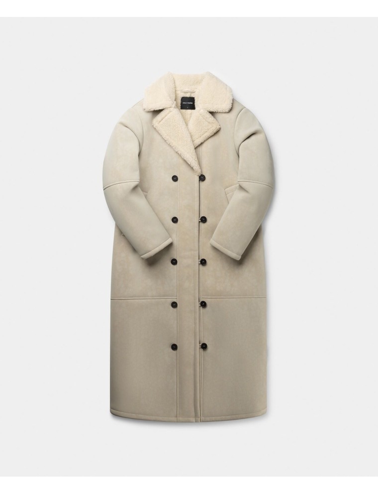 High-Quality Pelican Beige Chiara Coat Fresh Release