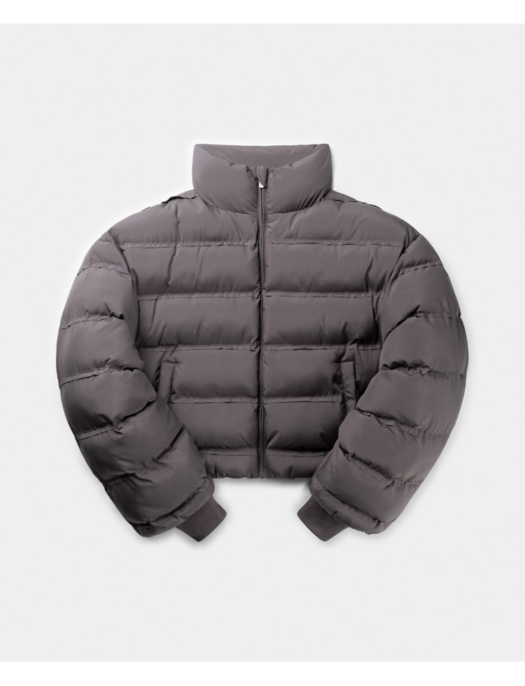 High-Quality Rabbit Grey Sela Puffer Jacket Just In