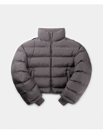 High-Quality Rabbit Grey Sela Puffer Jacket Just In