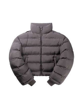 High-Quality Rabbit Grey Sela Puffer Jacket Just In