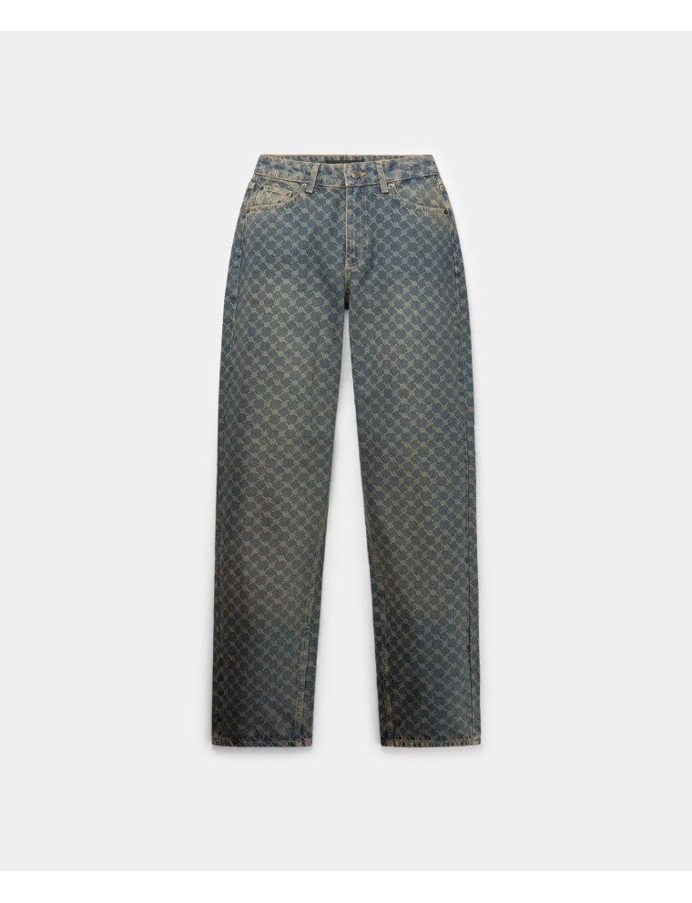 High-Quality Sand Blue Avery Monogram Jeans On Hand Now