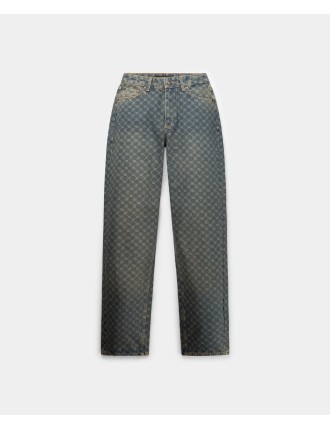 High-Quality Sand Blue Avery Monogram Jeans On Hand Now