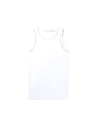 High-Quality White Erib Tank Top Mens Immediate Availability