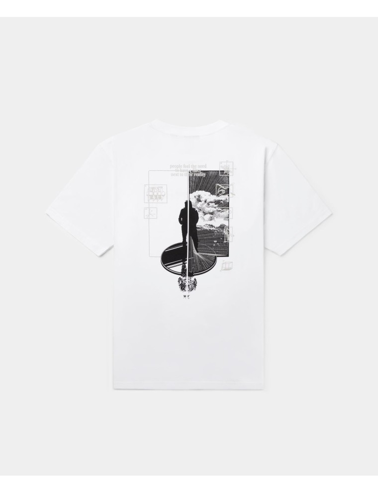 High-Quality White Mirror T-Shirt Available for Immediate Shipping