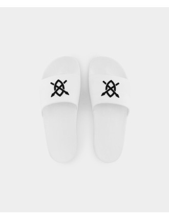 High-Quality White Reslider Sandals On Hand Now