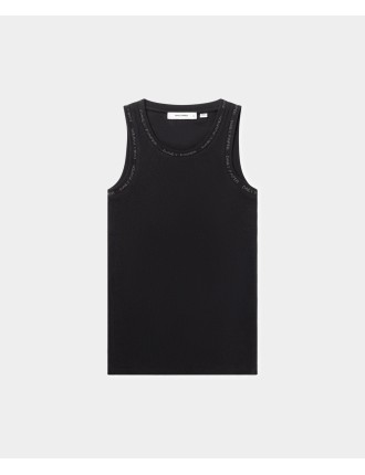 High-Quality Black Erib Tank Top Mens Just Launched