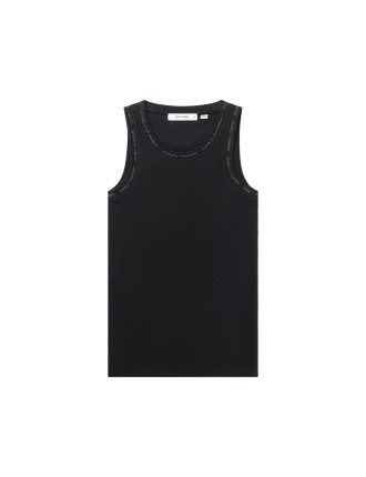 High-Quality Black Erib Tank Top Mens Just Launched