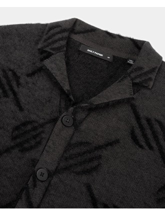 High-Quality Black Kirabo Monogram Knit Cardigan New Release