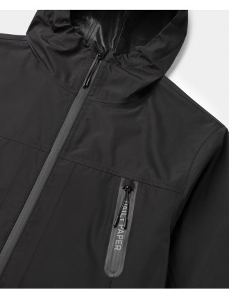 High-Quality Black Kunle Rain Jacket Ready for Shipment