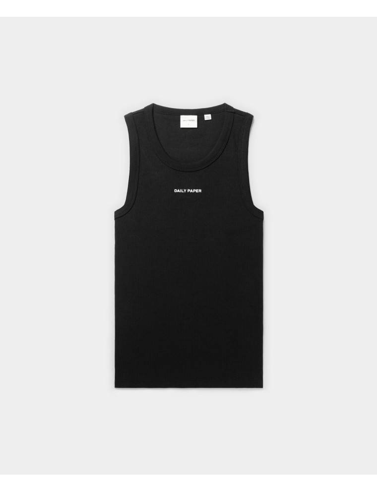 High-Quality Black Logotype Tank Top Fresh Release