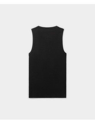 High-Quality Black Logotype Tank Top Fresh Release