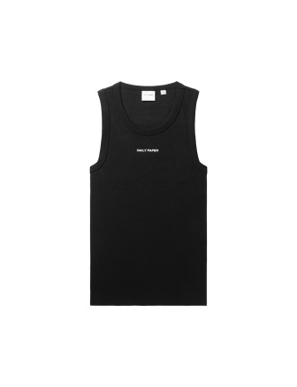 High-Quality Black Logotype Tank Top Fresh Release