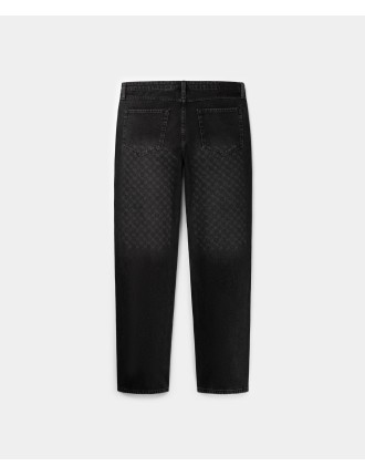 High-Quality Black Amba Monogram Jeans Limited Stock