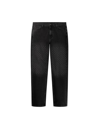 High-Quality Black Amba Monogram Jeans Limited Stock