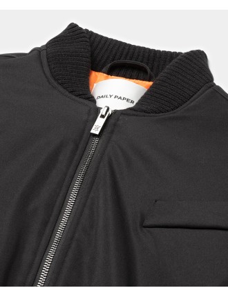 High-Quality Black Oversized Long Bomber Fresh Release