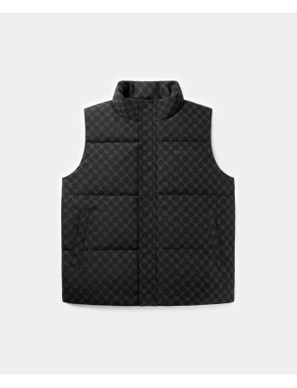 High-Quality Black Pondo Cotton Monogram Bodywarmer Immediate Availability