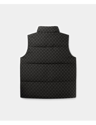 High-Quality Black Pondo Cotton Monogram Bodywarmer Immediate Availability