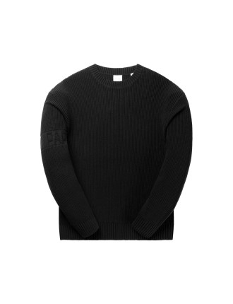 High-Quality Black Band Knit Sweater Hot New Item