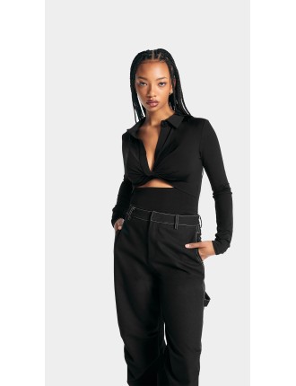 High-Quality Black Tanae Top On Hand Now