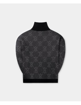 High-Quality Black Tems Knit Sweater Fresh Release