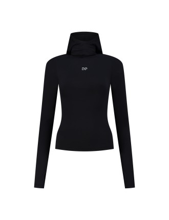 High-Quality Black Unit Tight Hoodie