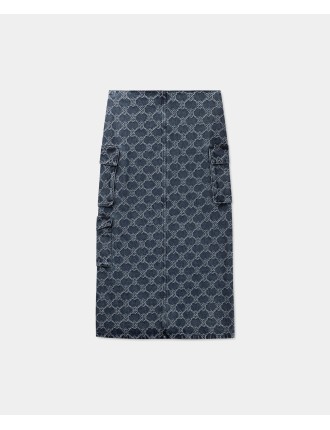 High-Quality Blue Zora Denim Cargo Skirt Limited Stock