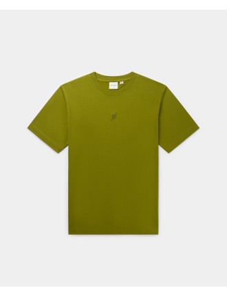 High-Quality Cardamom Green Mono T-Shirt Just In