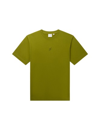 High-Quality Cardamom Green Mono T-Shirt Just In