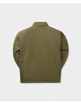 High-Quality Green Taye Logo Relaxed Track Jacket Ready for Shipment