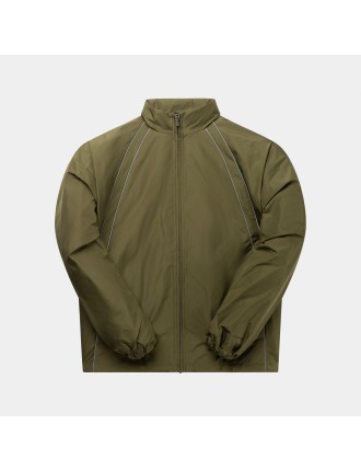 High-Quality Green Taye Logo Relaxed Track Jacket Ready for Shipment