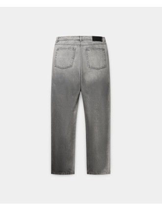 High-Quality Grey Amba Wax Relaxed Jeans On Hand Now