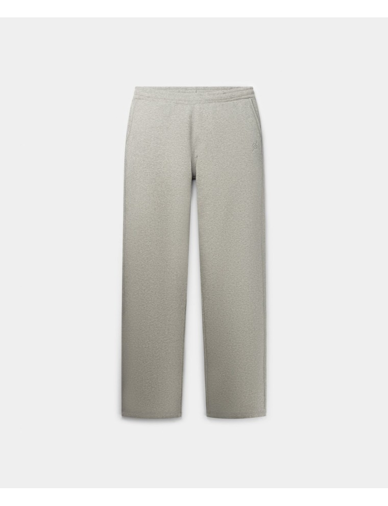 High-Quality Grey Melange Mono Rib Pants Available Now