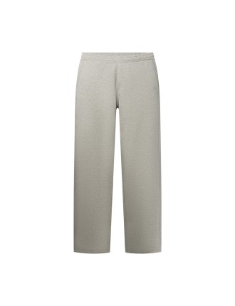 High-Quality Grey Melange Mono Rib Pants Available Now