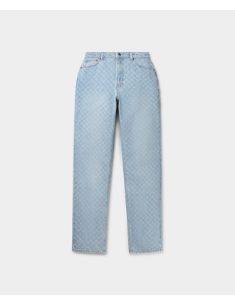 High-Quality Mid Blue Avery Monogram Jeans Ready for Shipment