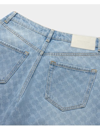 High-Quality Mid Blue Avery Monogram Jeans Ready for Shipment