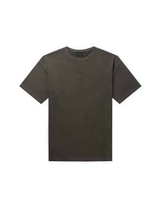 High-Quality Obsidian Black Buffering Oversized T-Shirt Ready for Shipment