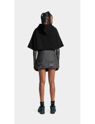 High-Quality Obsidian Black Deylin Trapped Skirt Fresh Release