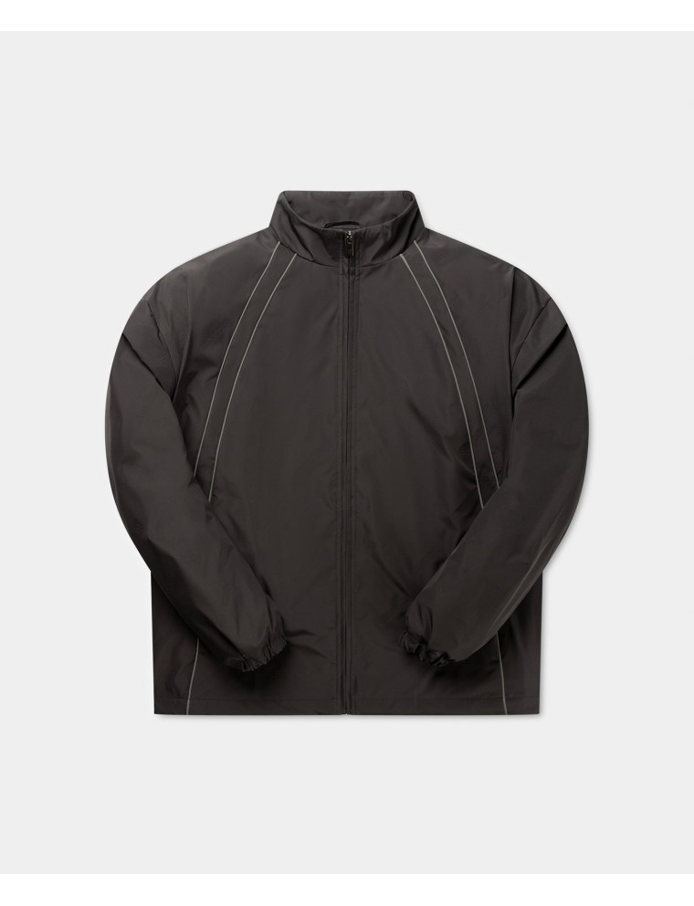 High-Quality Obsidian Black Taye Logo Relaxed Track Jacket New Collection